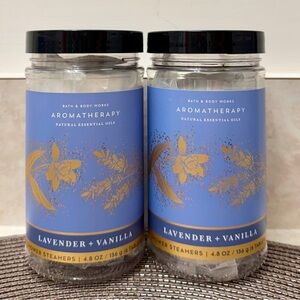 NWT BBW Aromatherapy Lavender + Vanilla Shower Steamers Shower Steamers Set of 2